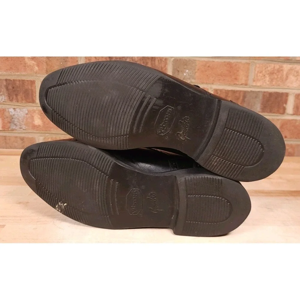 Allen Edmonds Benton Cap Toe Blucher Derby Dress Shoes Orthotics Size 10 D Black